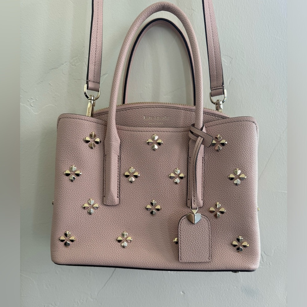 Kate Spade Margaux spade stud medium satchel